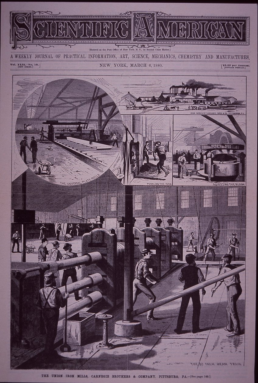Carnegie Union Iron Mills, Pittsburgh, Pennsylvania بواسطة المدرسة الأمريكية