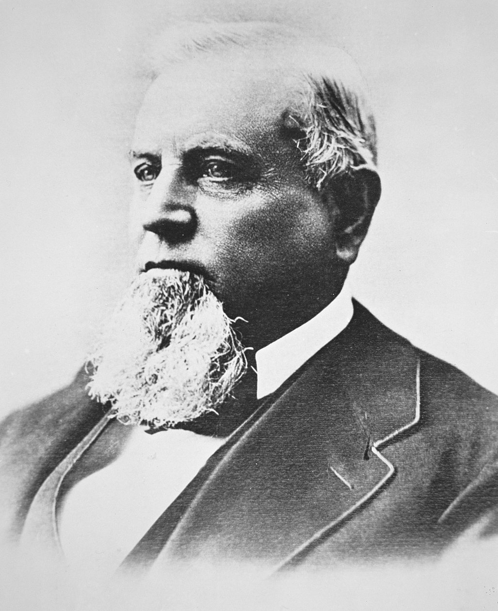 Charles Crocker (1822-88) (b/w photo) بواسطة المدرسة الأمريكية