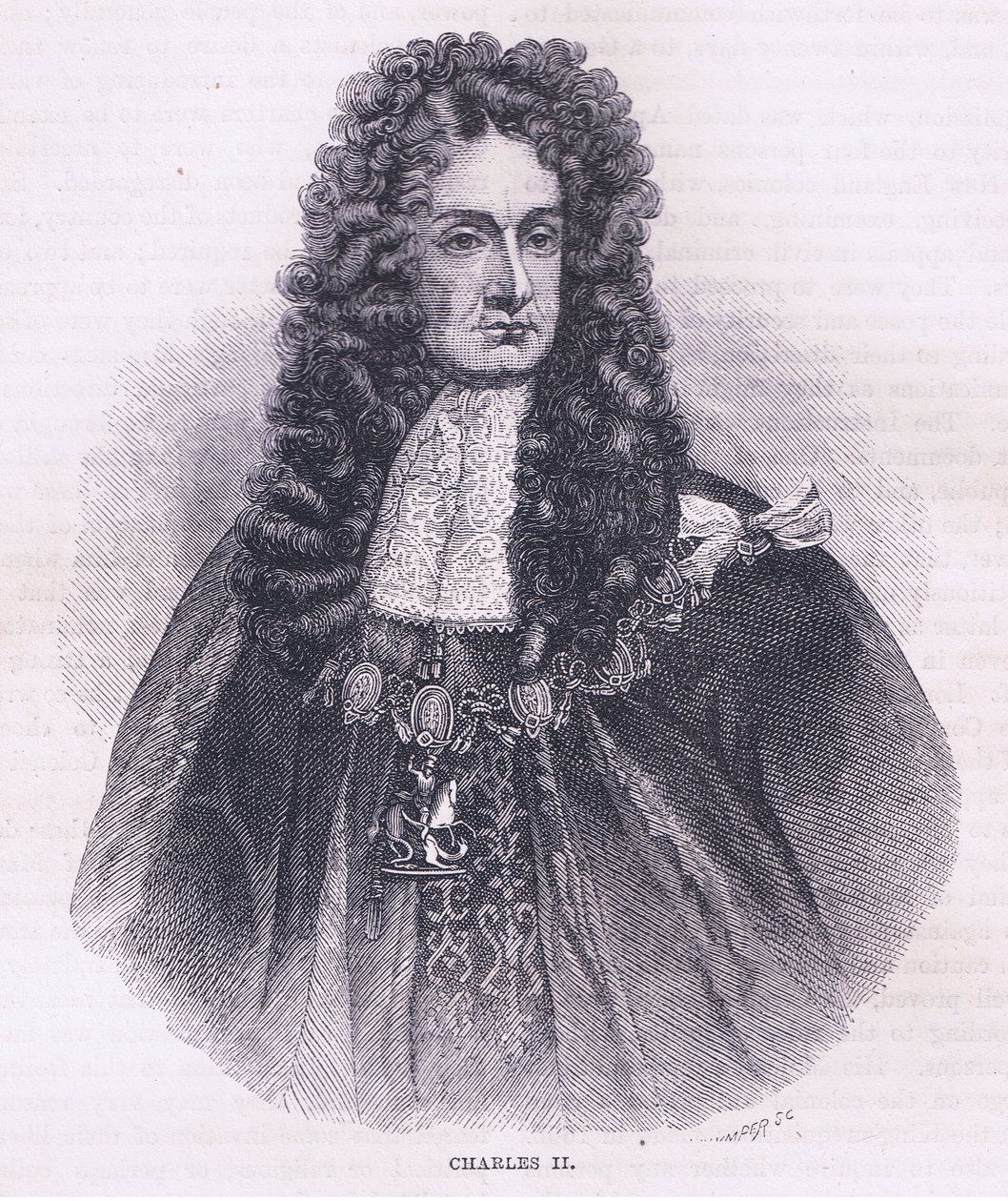 Charles II (1664), illustration from Cassell