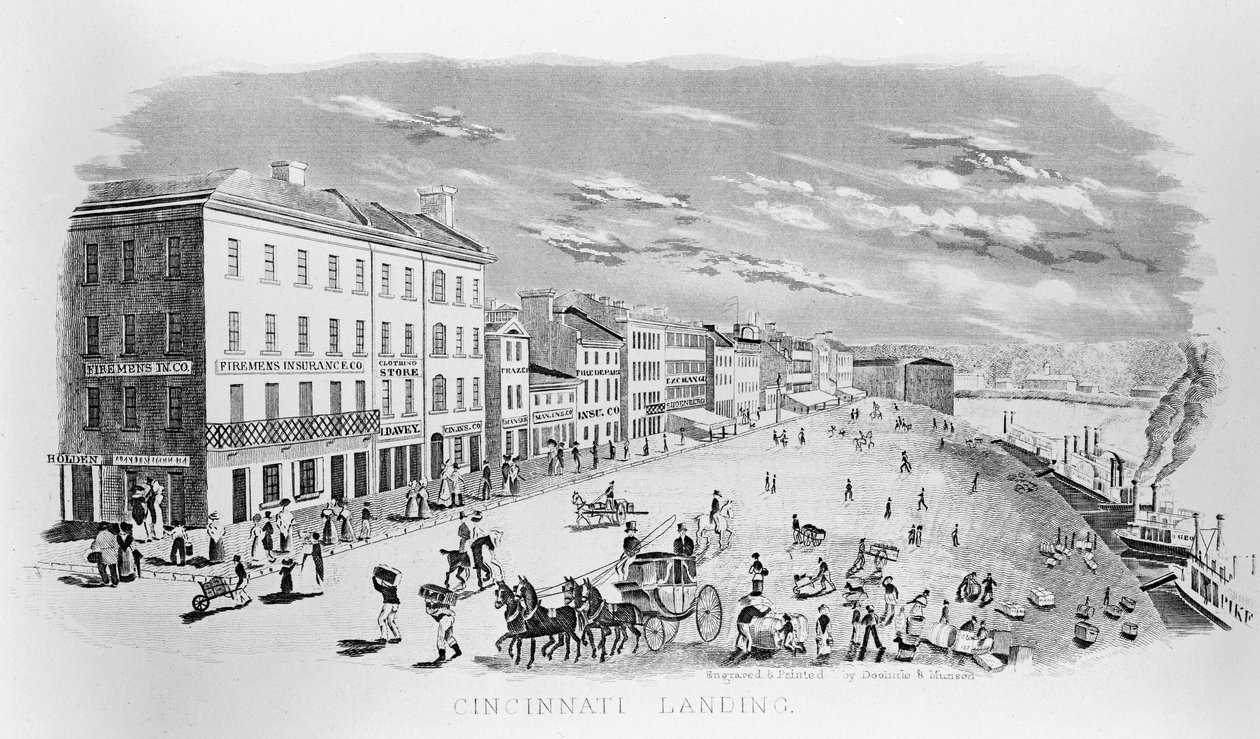 سينسيناتي لاندينج ، 1841 بواسطة المدرسة الأمريكية