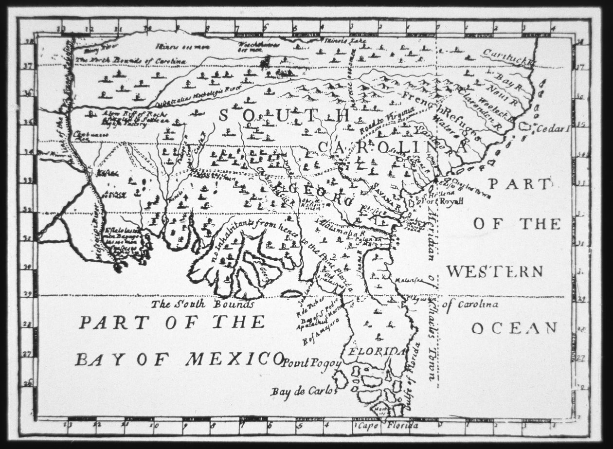 Colony of Georgia, America بواسطة المدرسة الأمريكية