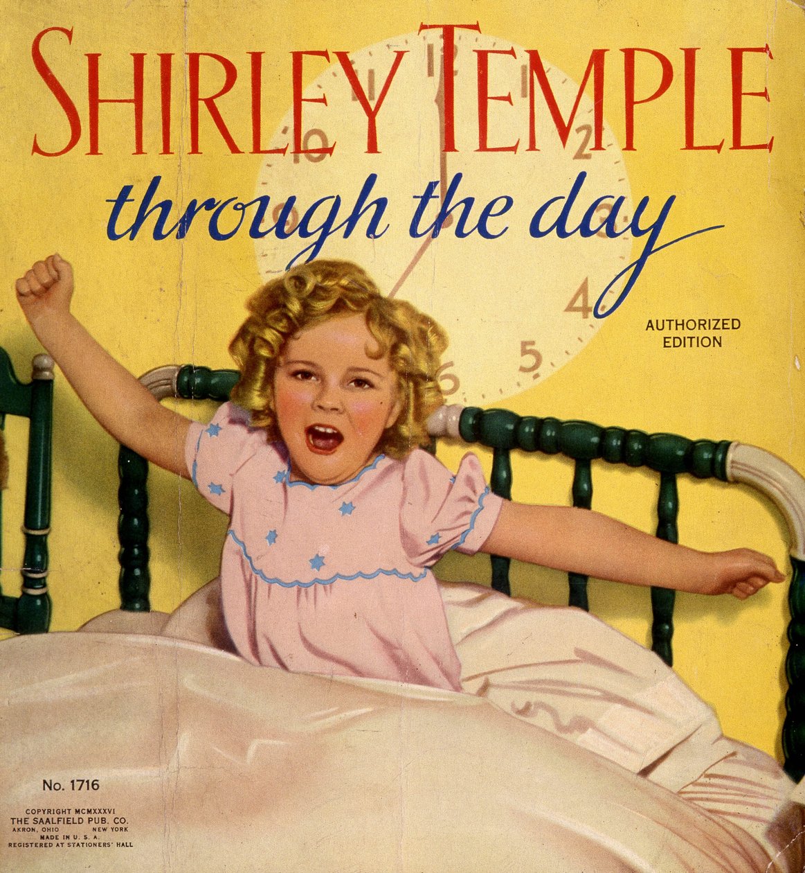 غلاف مجلة أمريكية: شيرلي تمبل ممثلة أفلام أمريكية في السادسة من عمرها (1929-). بواسطة المدرسة الأمريكية