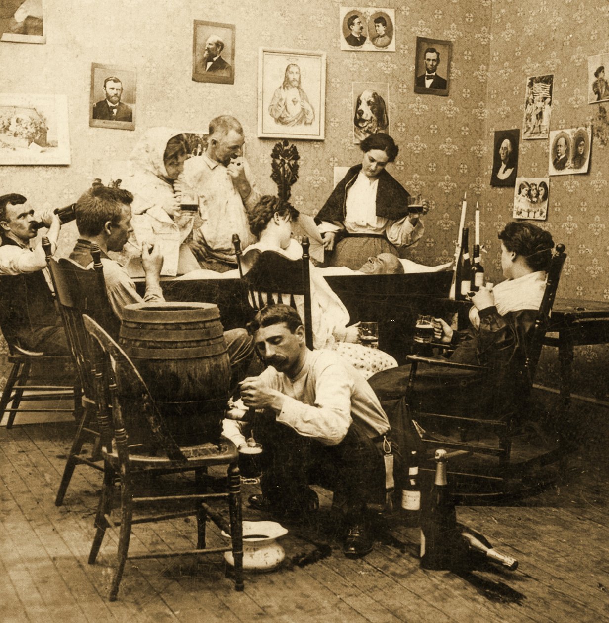 التفاصيل من مكارثيس ويك (الجزء الأول) ، 1899 (الصورة المجسمة) بواسطة المدرسة الأمريكية