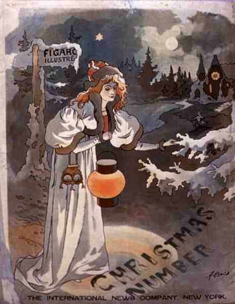 رقم عيد الميلاد 'Figaro Illustre' ، الذي نشرته شركة الأخبار الدولية ، نيويورك (لون ليثو) بواسطة المدرسة الأمريكية