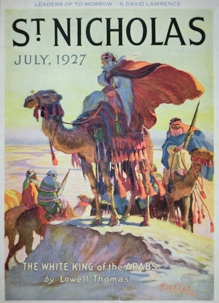 الغلاف الأمامي لمجلة القديس نيكولاس ، يوليو 1927 (ليثو ملون) بواسطة المدرسة الأمريكية