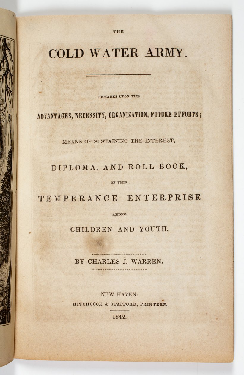 واجهة لجيش المياه الباردة تعهد تشارلز ج. وارن ، 1842 بواسطة المدرسة الأمريكية