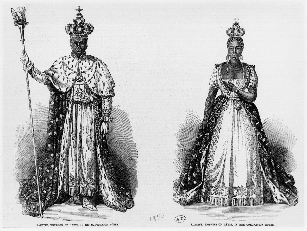 الجنرال فوستين سولوك (c.1785-1867) كإمبراطور هايتي ، وأديلينا كإمبراطورة هايتي ، 1856 بواسطة المدرسة الأمريكية