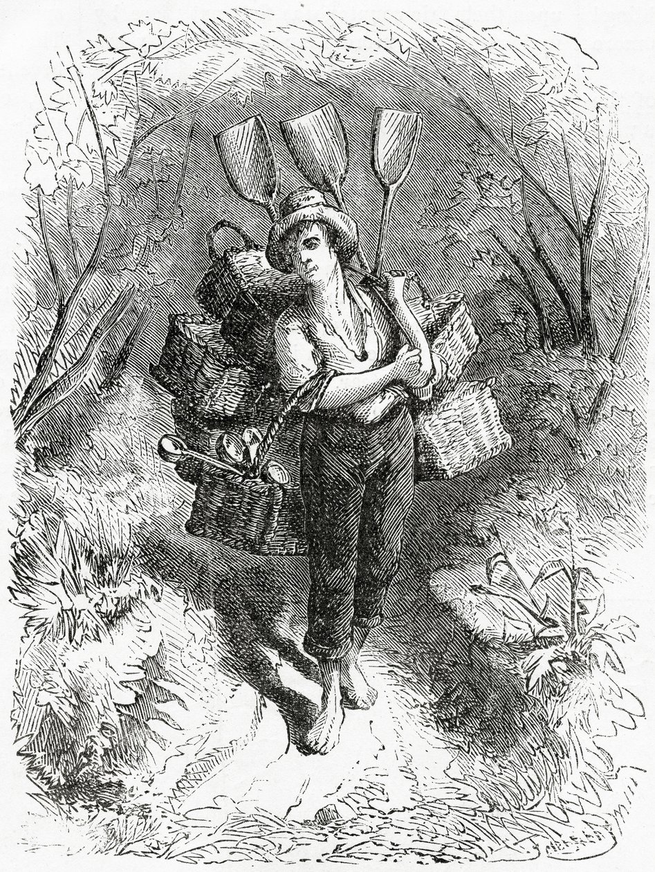 الذهاب إلى المتجر ، رسم توضيحي لقصة مميزة ، مجتمع المنبوذين ، من Appletons Journal ، 23 مارس 1872 بواسطة المدرسة الأمريكية
