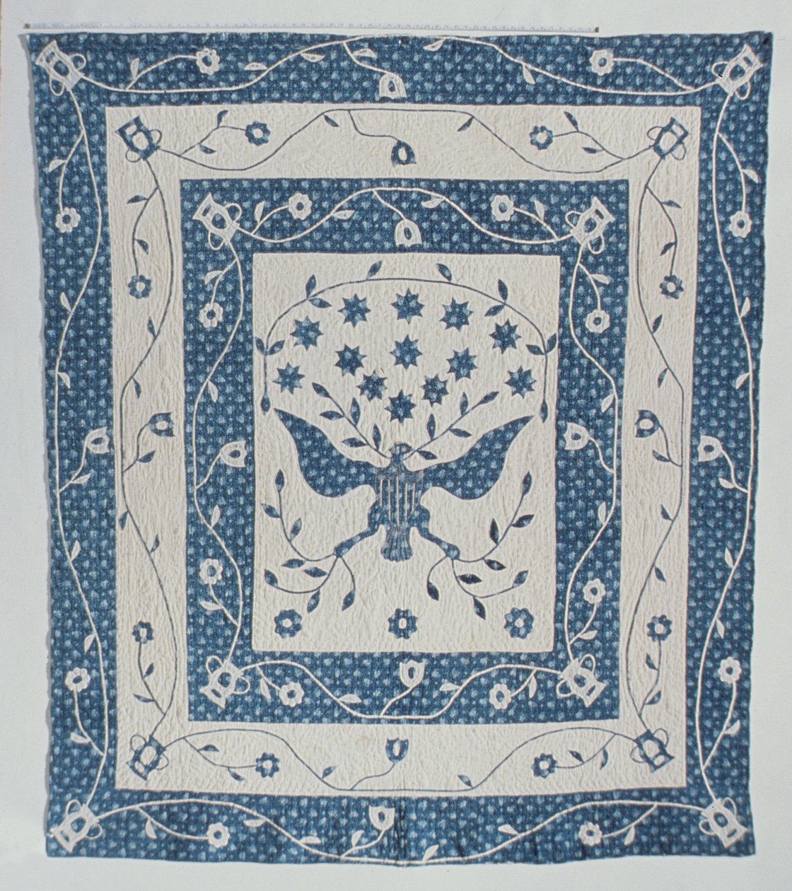 الختم العظيم للولايات المتحدة لحاف بقلم سوزان سترونج ، ميريلاند أو أوهايو ، c.1830 بواسطة المدرسة الأمريكية