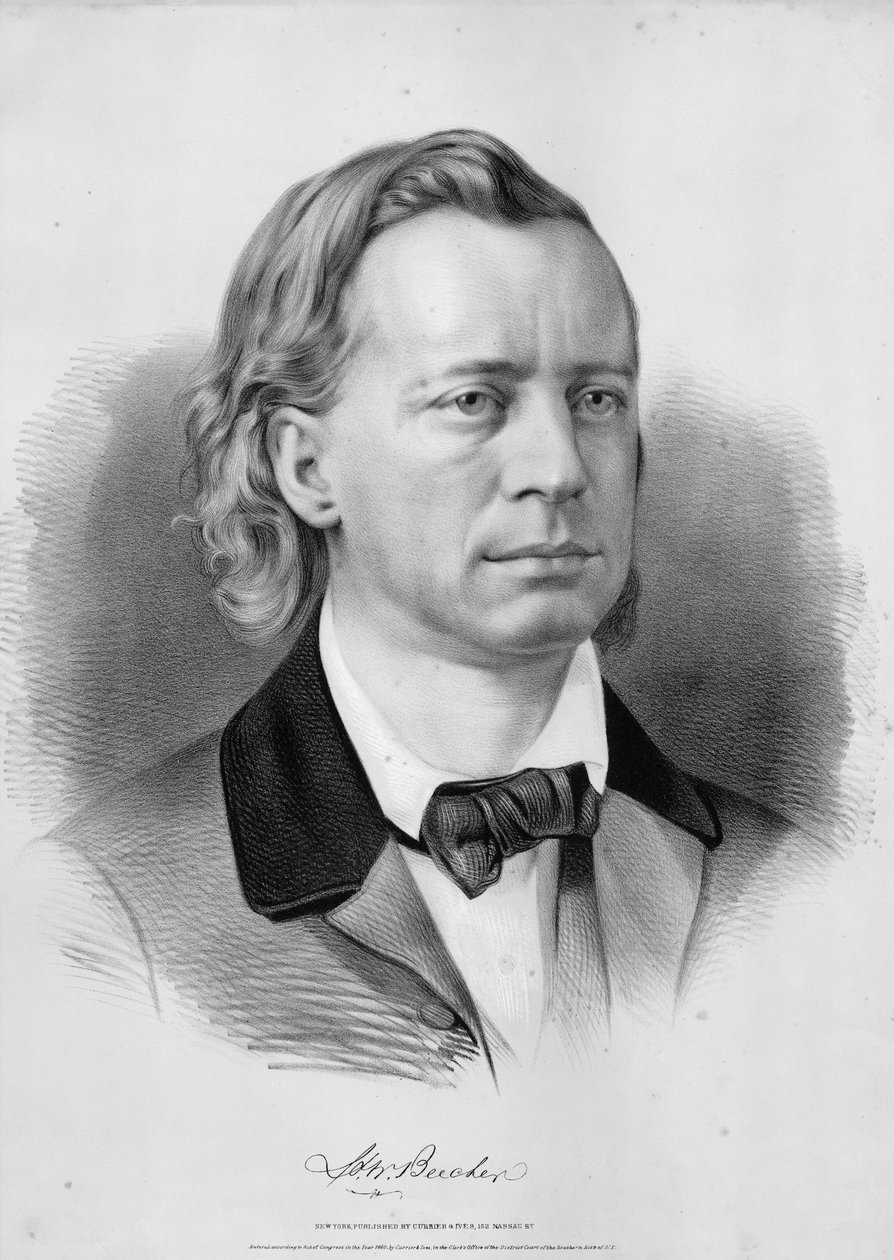 الأب بيتشر ، حانة. بواسطة Currier & Ives ، 1860 بواسطة المدرسة الأمريكية