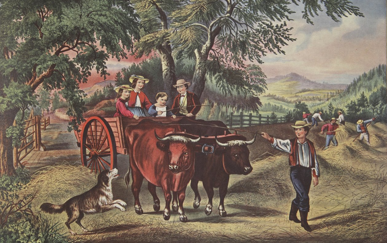 هايينغ تايم ، الحمل الأول ، حانة. 1868 ، كورير وإيفز بواسطة المدرسة الأمريكية