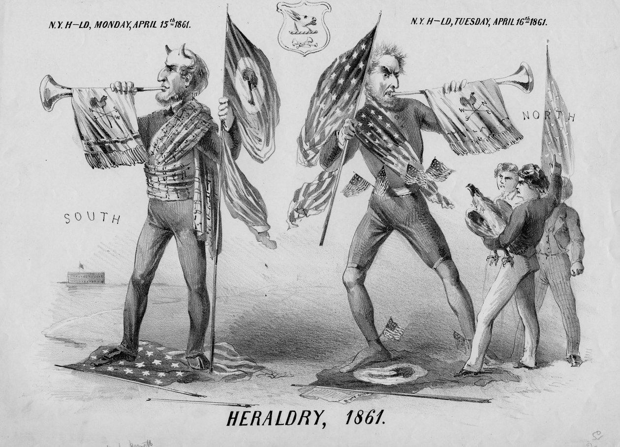 شعارات النبالة ، 1861 ، نشرت في نيويورك ، 1861 بواسطة المدرسة الأمريكية