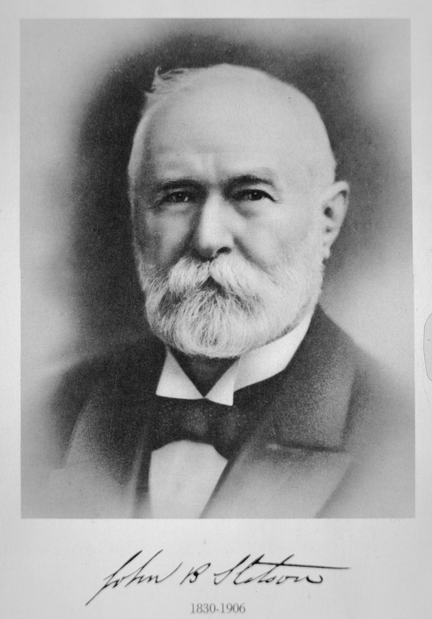 جون بي ستيتسون (1830-1906) صانع القبعات الأمريكي في فيلادلفيا (الليثو) بواسطة المدرسة الأمريكية