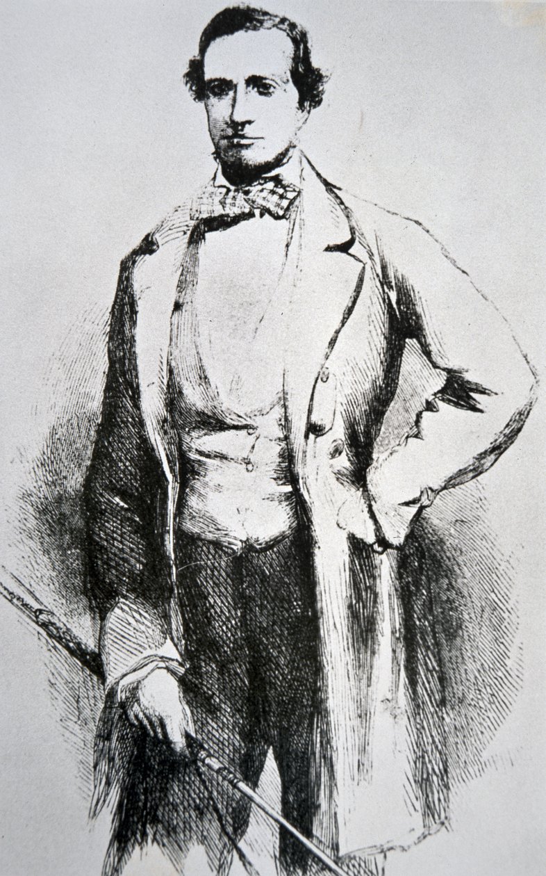 جون باترفيلد (1801-69) (نقش) بواسطة المدرسة الأمريكية