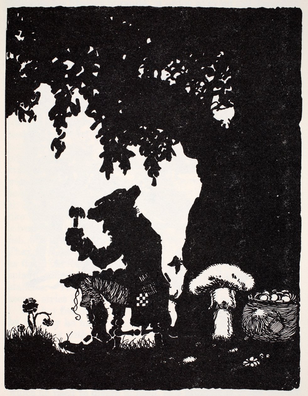 Leprechaun ، من The World Guide to Gnomes ، Fairies ، Elves and Little Little People by Thomas Keightley (1789-1872) تم نشره عام 1880 ، (BW Engraving) بواسطة المدرسة الأمريكية