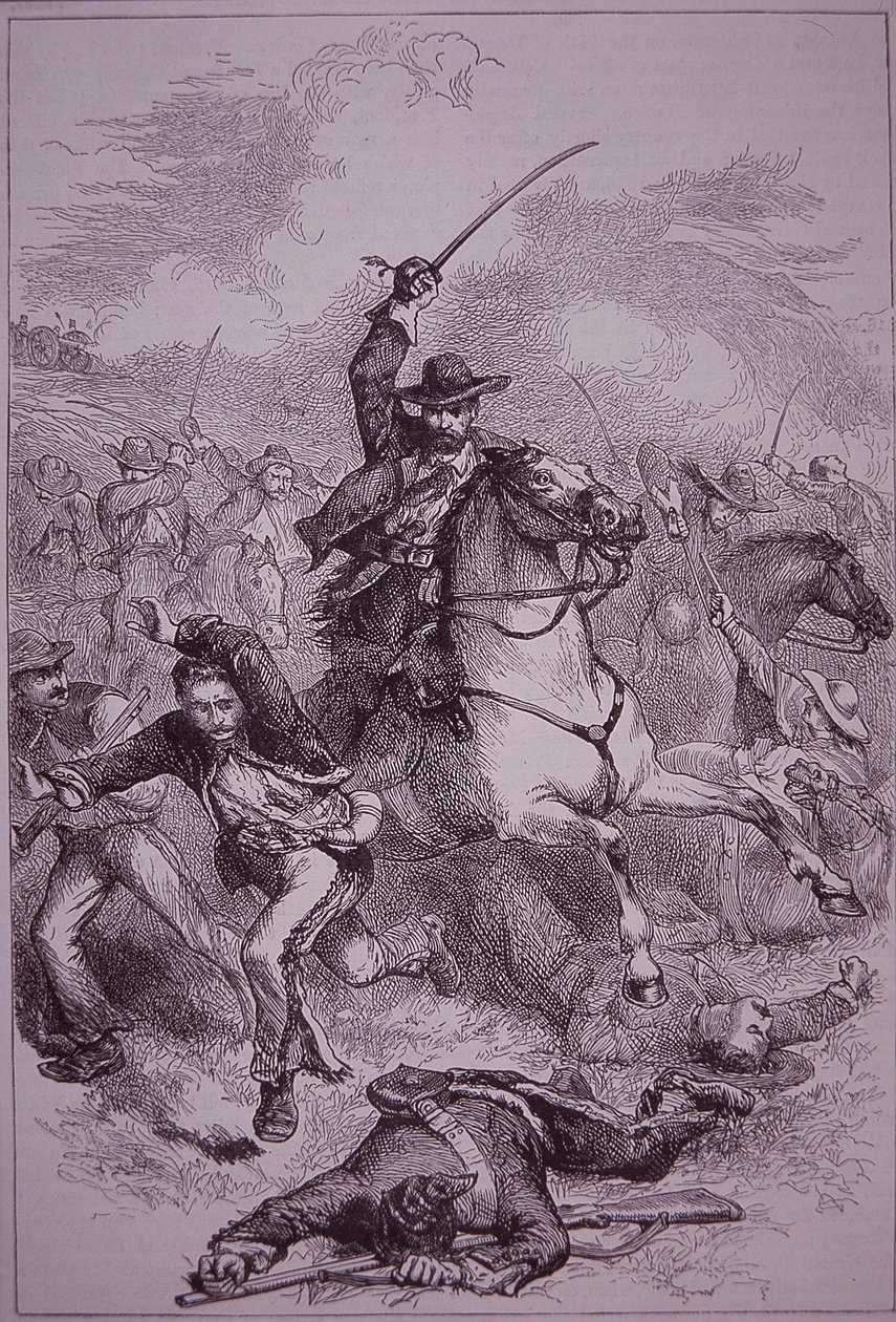 الحرب المكسيكية الأمريكية (1846-48) ، معركة بوينا فيستا بواسطة المدرسة الأمريكية