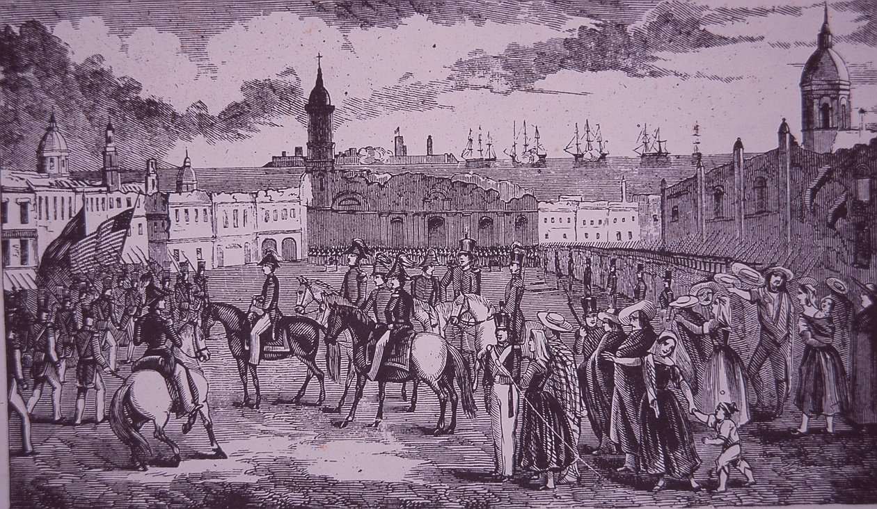 Mexican-American War (1846-48), surrender of Veracruz بواسطة المدرسة الأمريكية