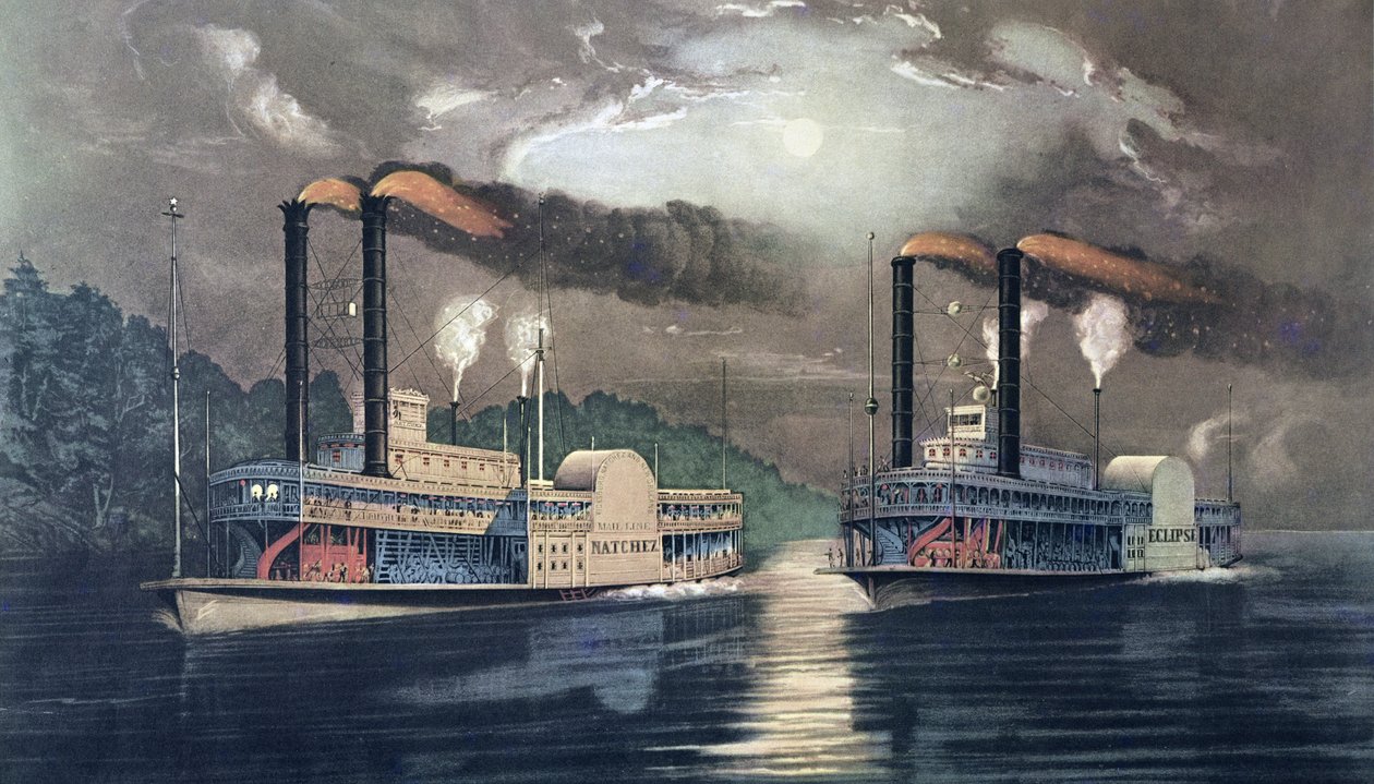Midnight Race on the Mississippi بواسطة المدرسة الأمريكية