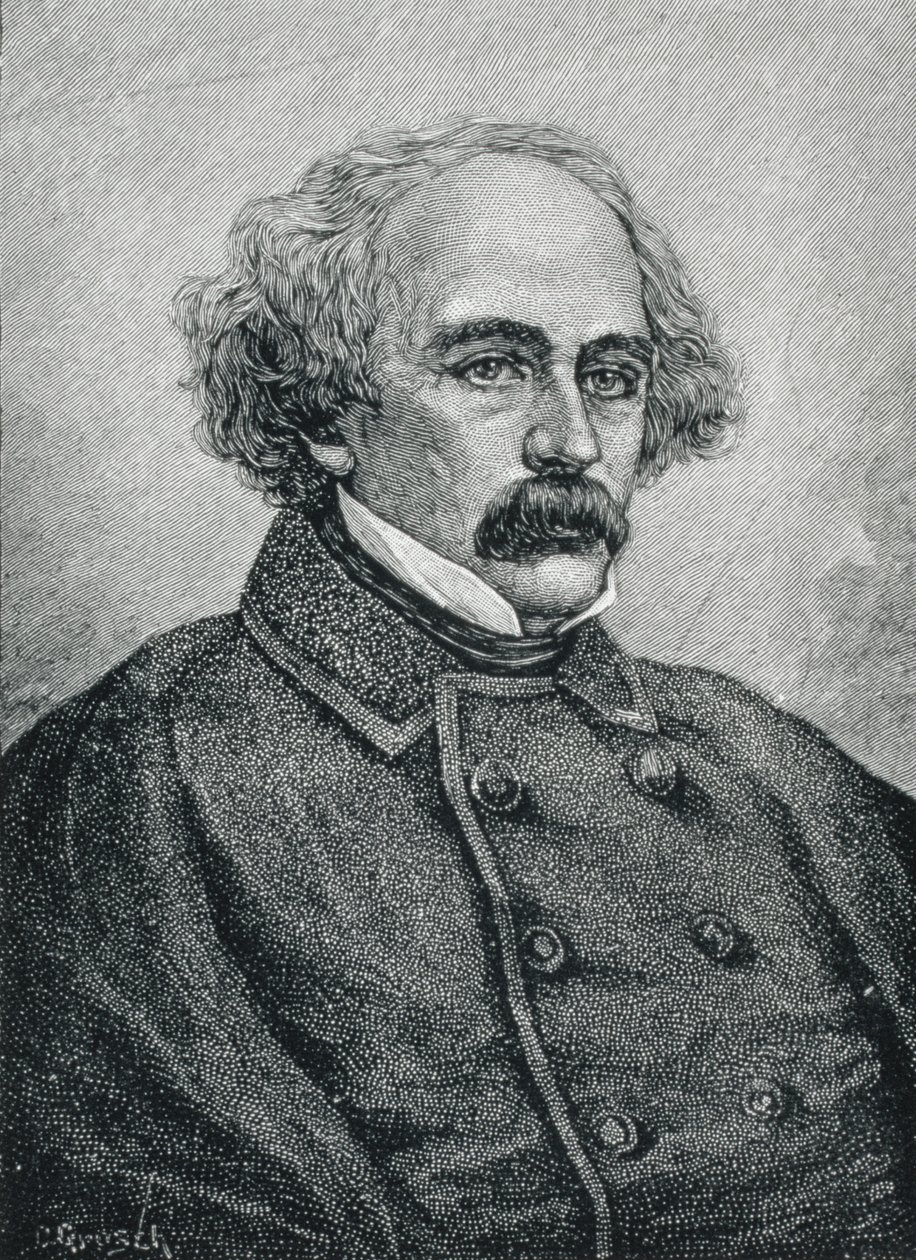 ناثانيال هوثورن (1804-1864) المؤلف الأمريكي بواسطة المدرسة الأمريكية