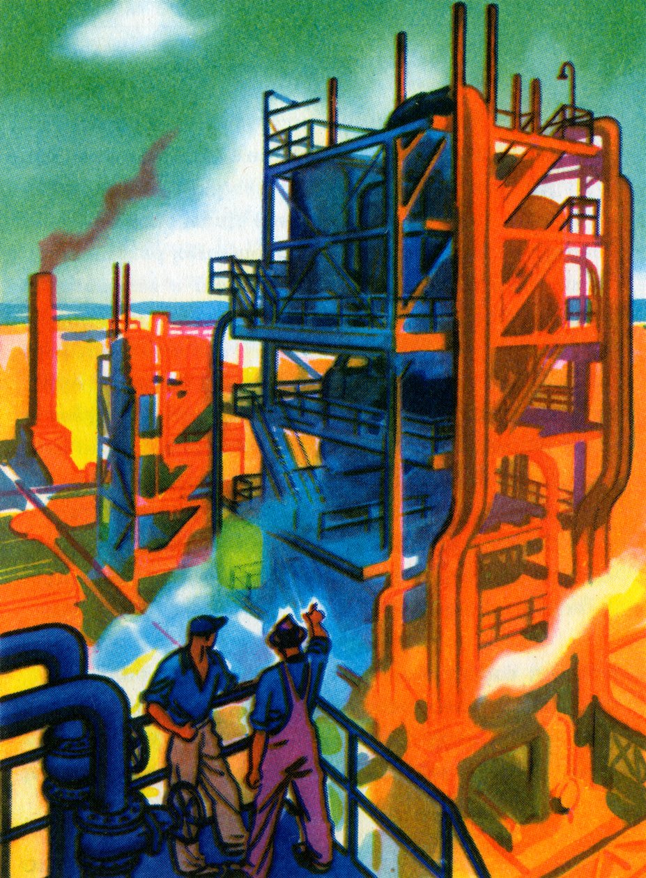 Oil Series: Refinery بواسطة المدرسة الأمريكية