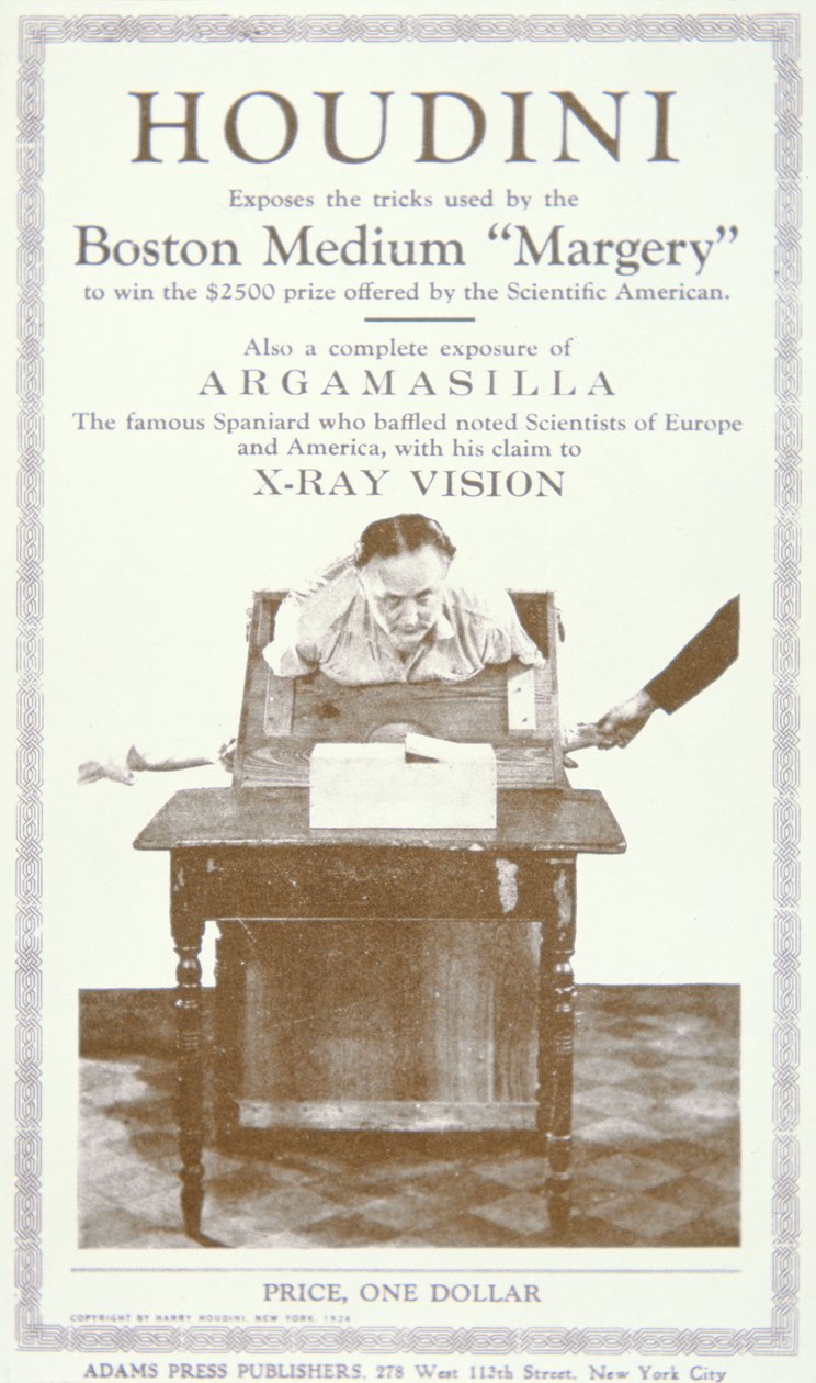 كتيب يفضح الحيل التي استخدمها وسيط بوسطن 'Margery' ، حوالي عام 1924 (مطبوع) بواسطة المدرسة الأمريكية