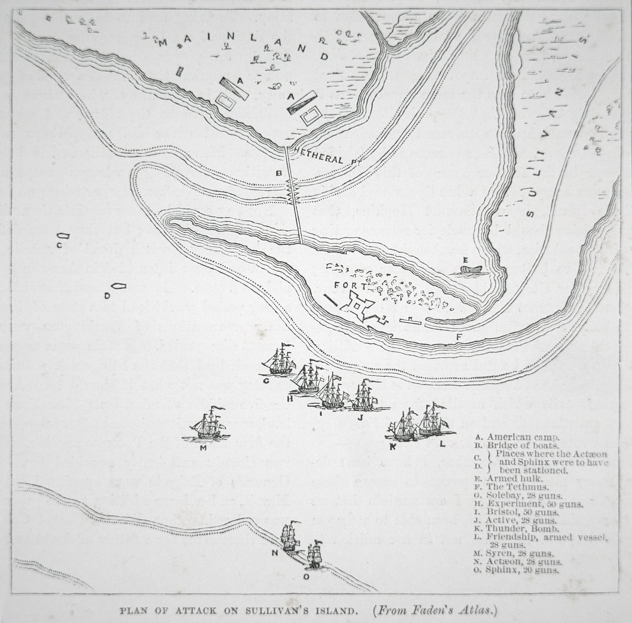 Plan of the attack on Sullivan