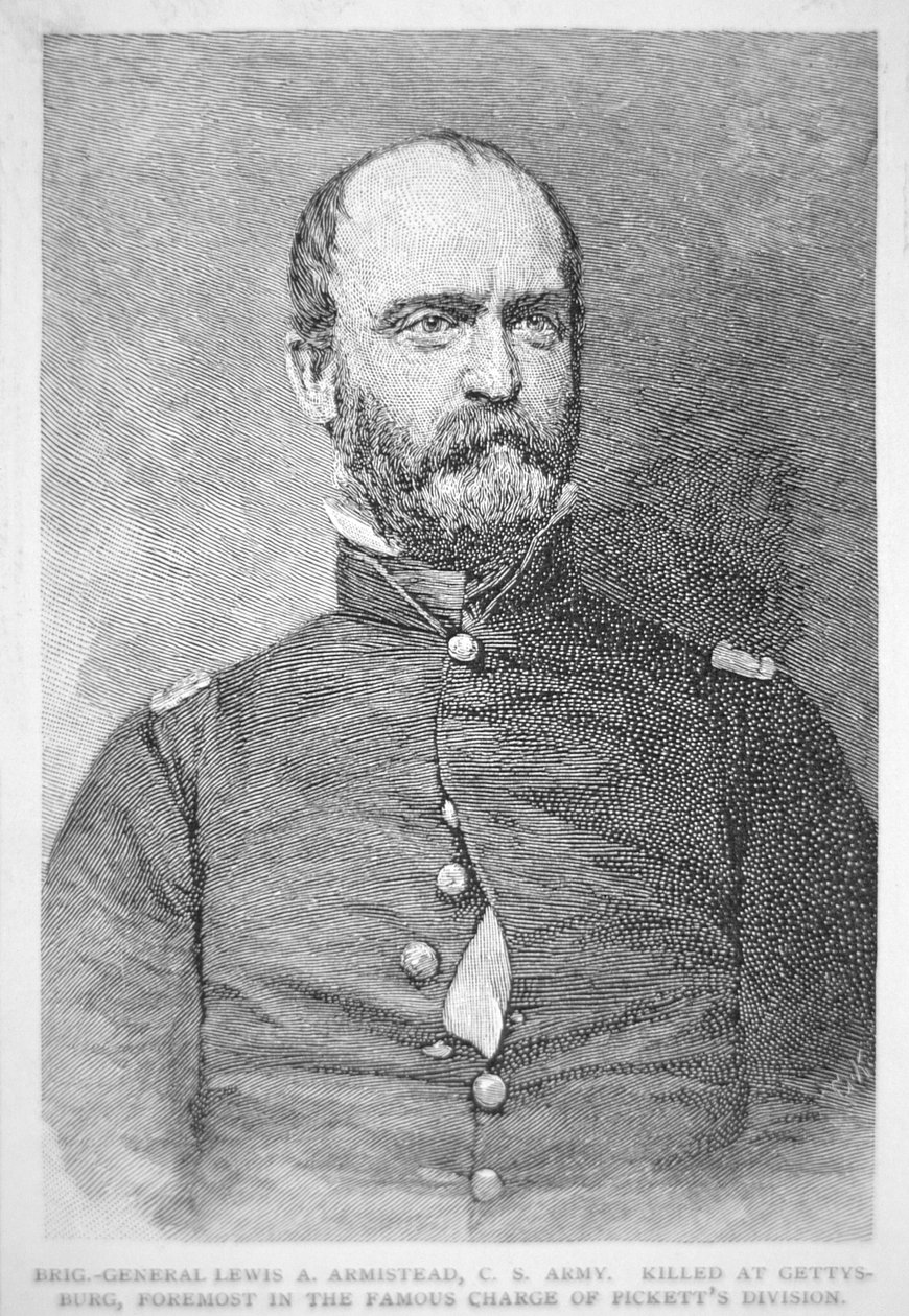 Portrait of Lewis A. Armistead (litho) بواسطة المدرسة الأمريكية