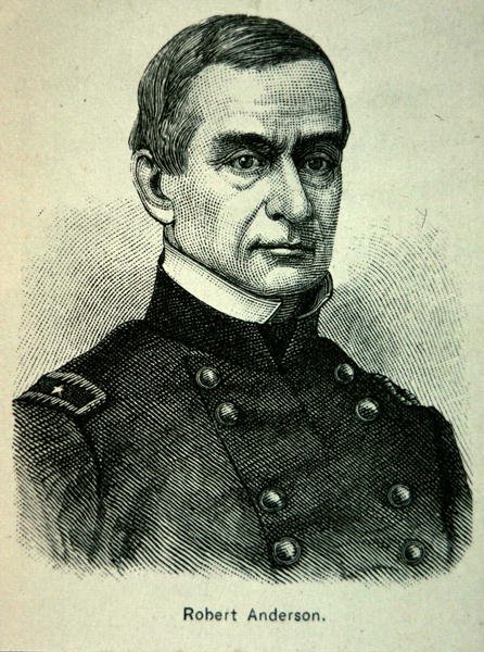 صورة للرائد روبرت أندرسون (1805-1871) (ليثو) بواسطة المدرسة الأمريكية