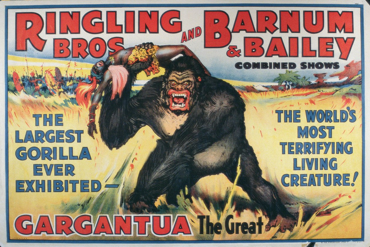 Poster advertising Gargantua the Great at the 