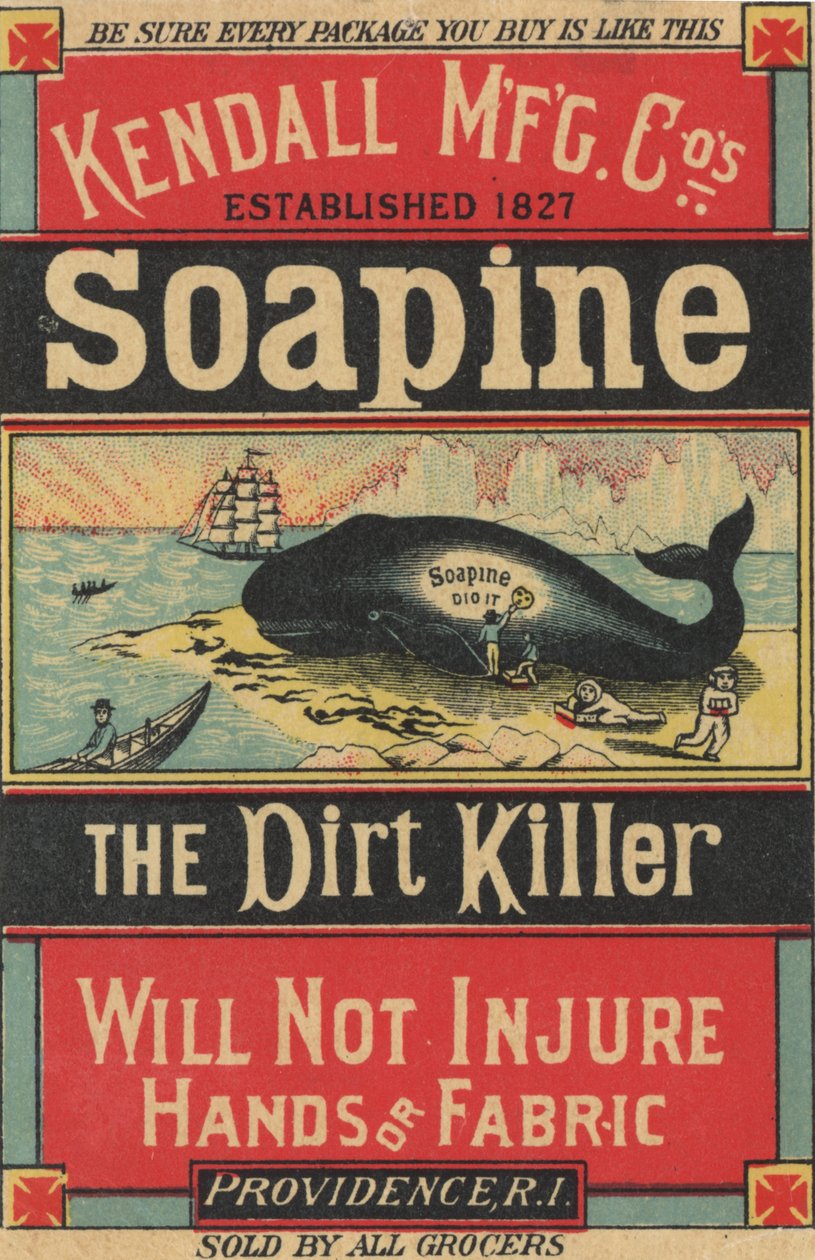 إعلان الملصق Kendall Mfg. Cos Soapine ، c.1890 بواسطة المدرسة الأمريكية