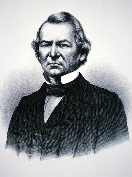 الرئيس أندرو جونسون (1808-1875) (نقش) بواسطة المدرسة الأمريكية