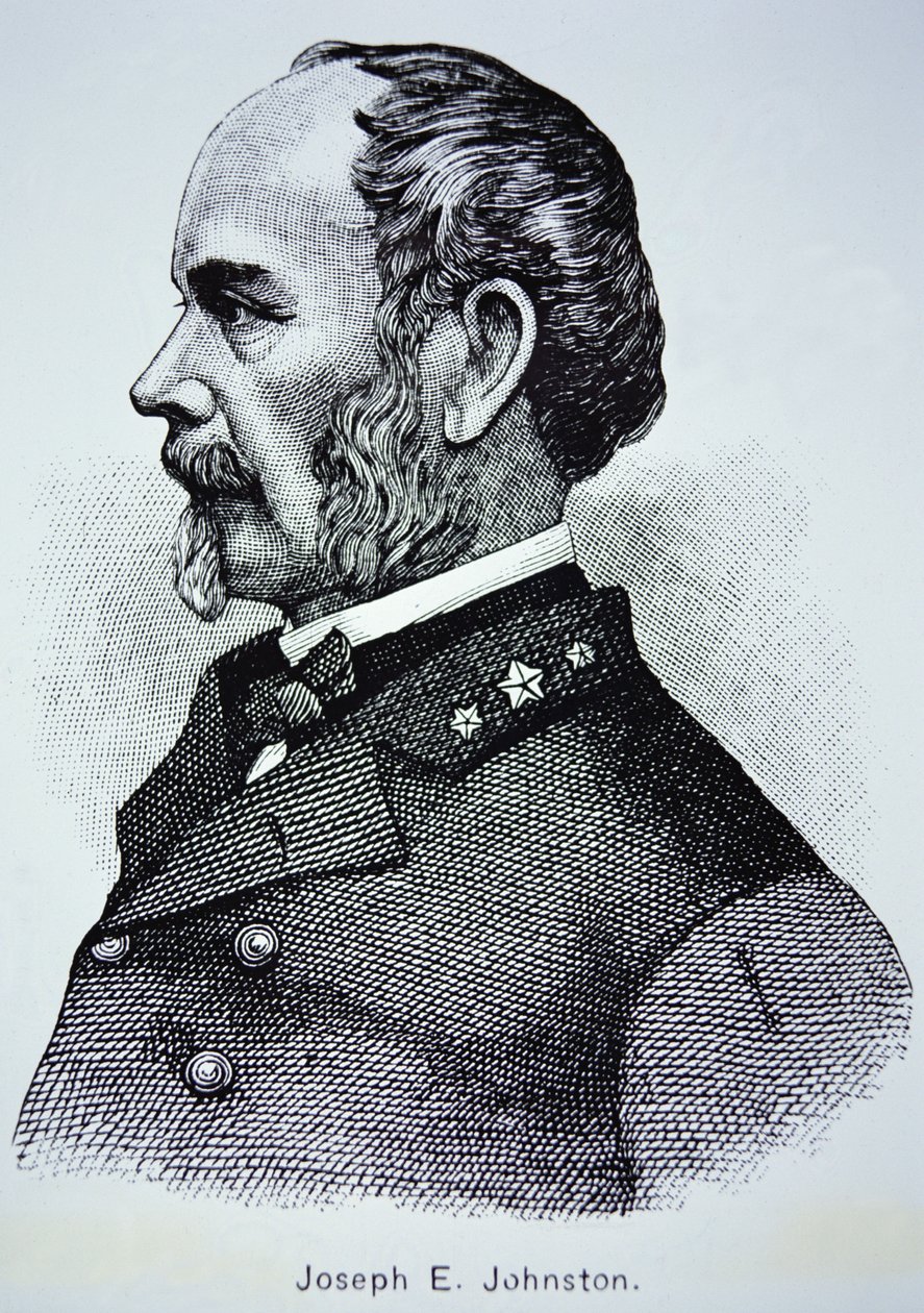 صورة للجنرال جوزيف إي.جونستون (1807-1891) (ليثو) بواسطة المدرسة الأمريكية