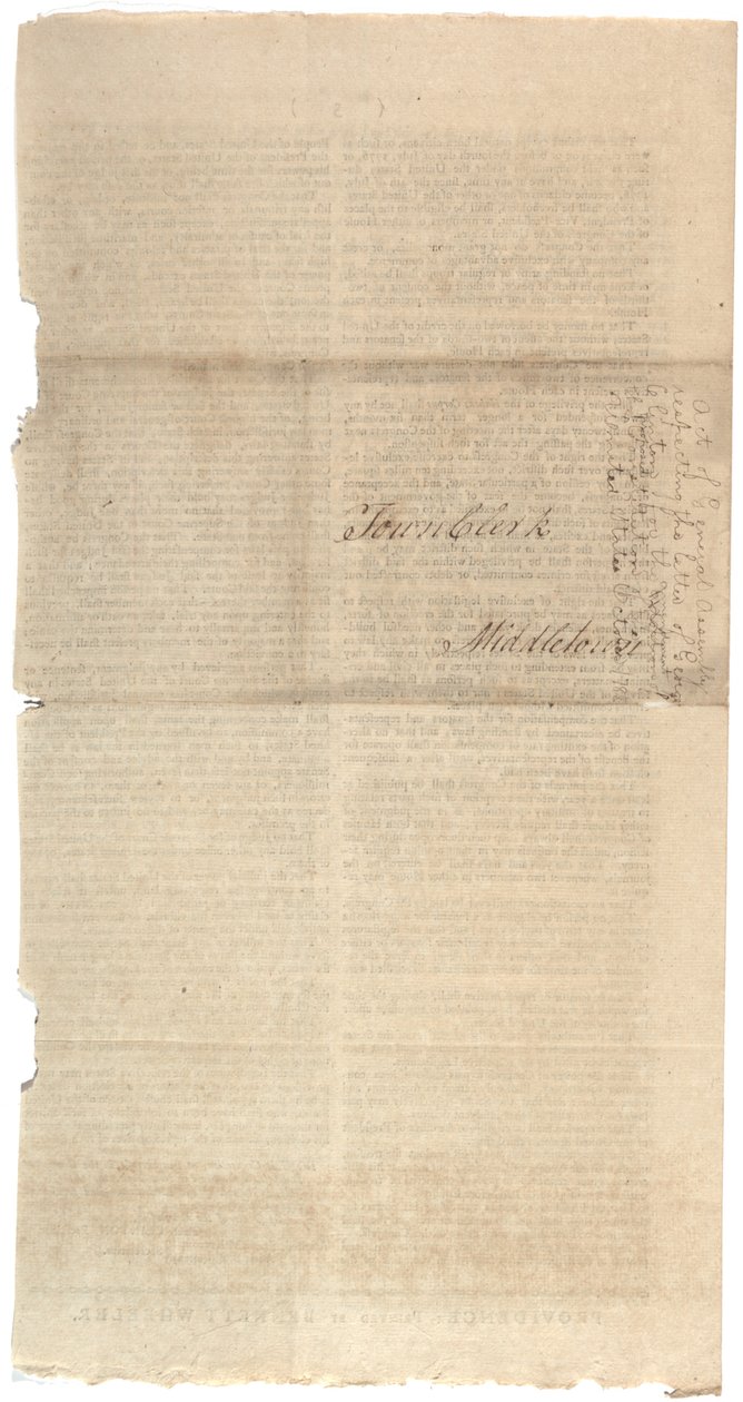 قرارات طباعة مقترح NYS لإدخال تعديلات على الدستور ، أكتوبر 1788 بواسطة المدرسة الأمريكية