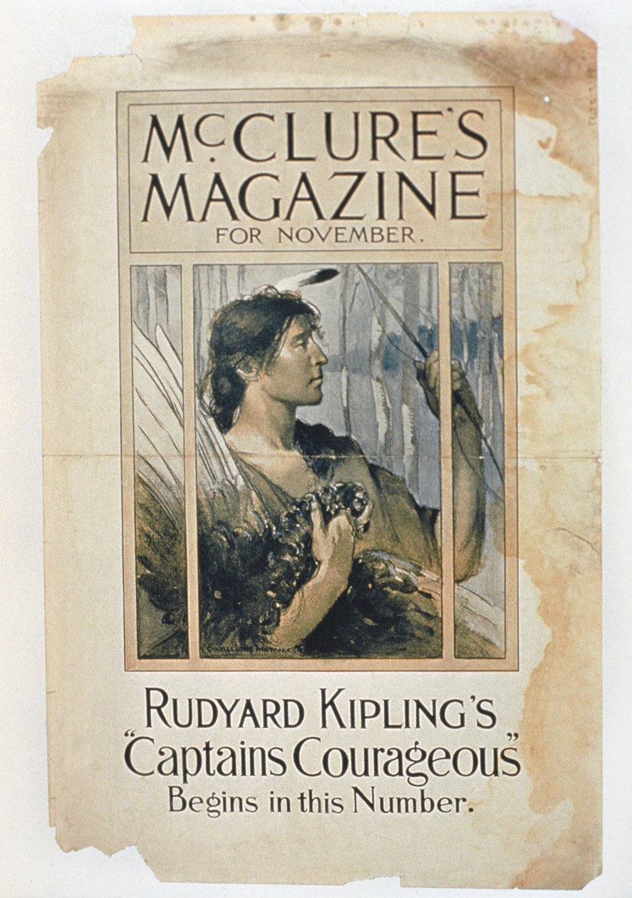 Rudyard Kiplings الكابتن الشجاع في طبعة نوفمبر من مجلة Mcclures بواسطة المدرسة الأمريكية