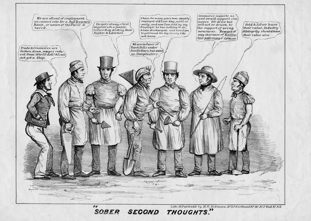 الأفكار الثانية المؤلمة ، التي نشرها HR روبنسون ، نيويورك ، 1839 ، بواسطة المدرسة الأمريكية