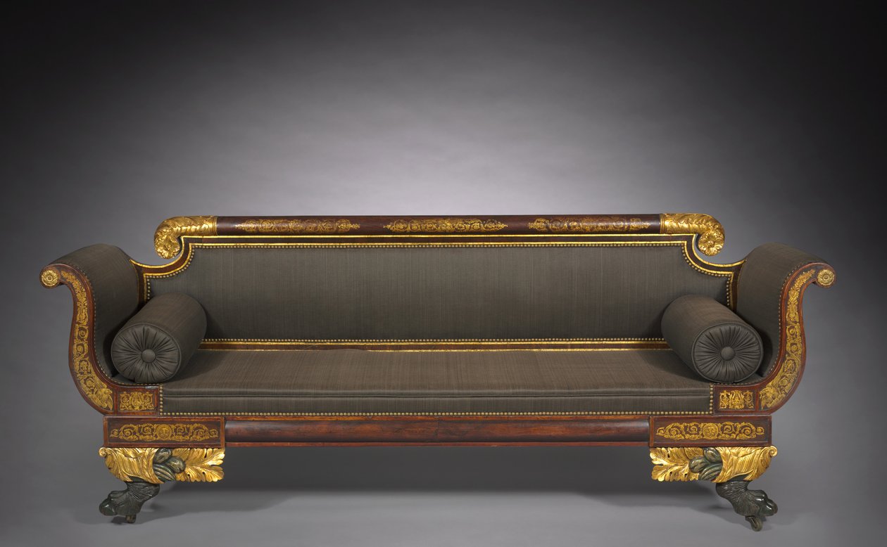 أريكة ، c.1820 بواسطة المدرسة الأمريكية