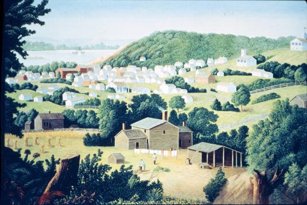 سانت جوزيف ، ميسوري ، موطن لحظر جيسي وودسون جيمس (1847-1882) حوالي عام 1865 بواسطة المدرسة الأمريكية
