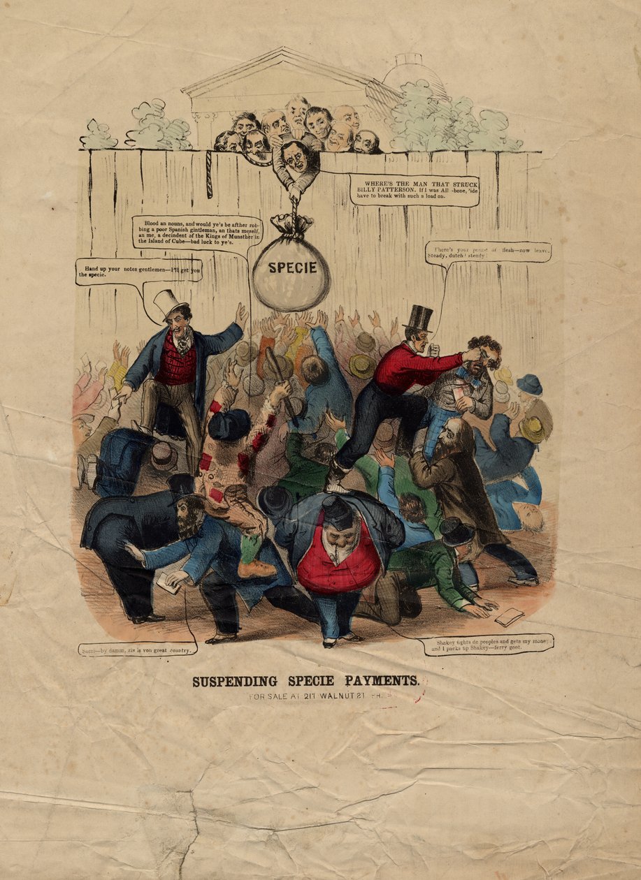 تعليق المدفوعات المدفوعة ، المنشورة في فيلادلفيا ، ج. 1857 بواسطة المدرسة الأمريكية
