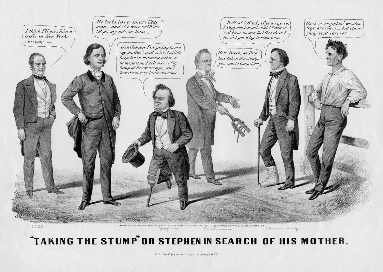 أخذ الجدعة ، أو ستيفن بحثًا عن والدته ، نشرها Currer & Ives ، نيويورك ، 1860 بواسطة المدرسة الأمريكية