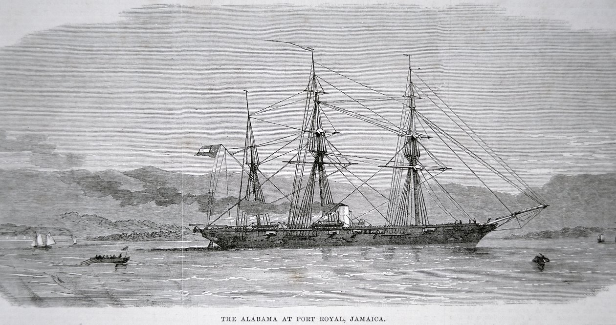 The Alabama at Port Royal, Jamaica بواسطة المدرسة الأمريكية