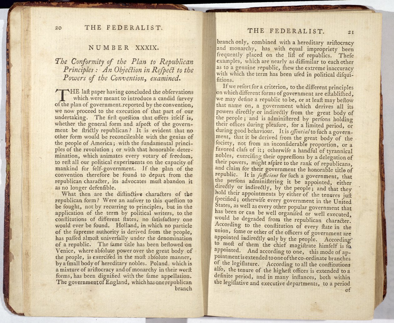 الفدرالي ، نُشر عام 1788 (مطبوعة) بواسطة المدرسة الأمريكية