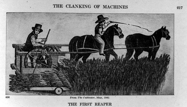 المفرد الأول ، رسم توضيحي من The Cultivator ، 1841 ، من The Pageant of America ، Vol.3 ، بقلم رالف هنري غابرييل ، 1926 بواسطة المدرسة الأمريكية