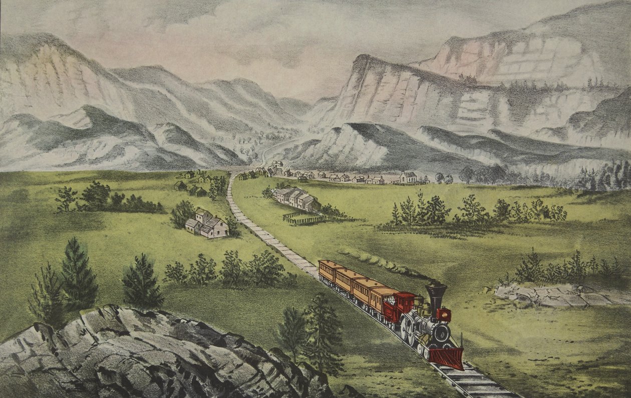 الغرب العظيم ، حانة. 1870 ، كورير وإيفز بواسطة المدرسة الأمريكية