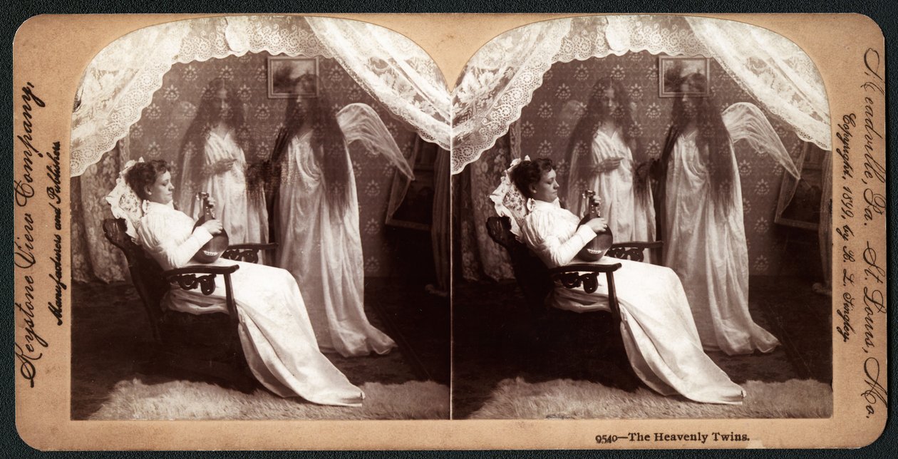 التوائم السماوية ، 1899 (صورة مجسمة) بواسطة المدرسة الأمريكية