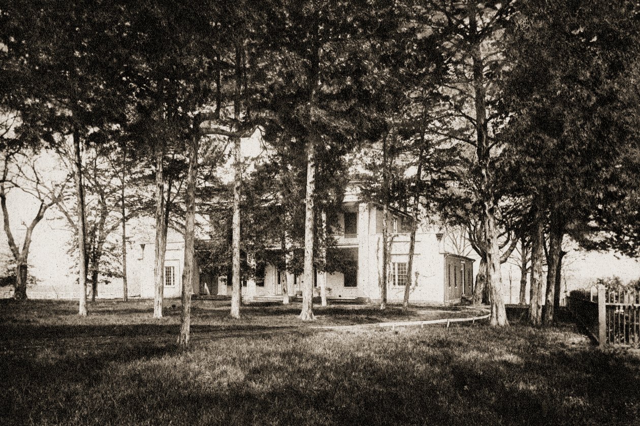 The Hermitage ، ناشفيل ، تينيسي ، 1915 (حفر بني داكن النقش) بواسطة المدرسة الأمريكية