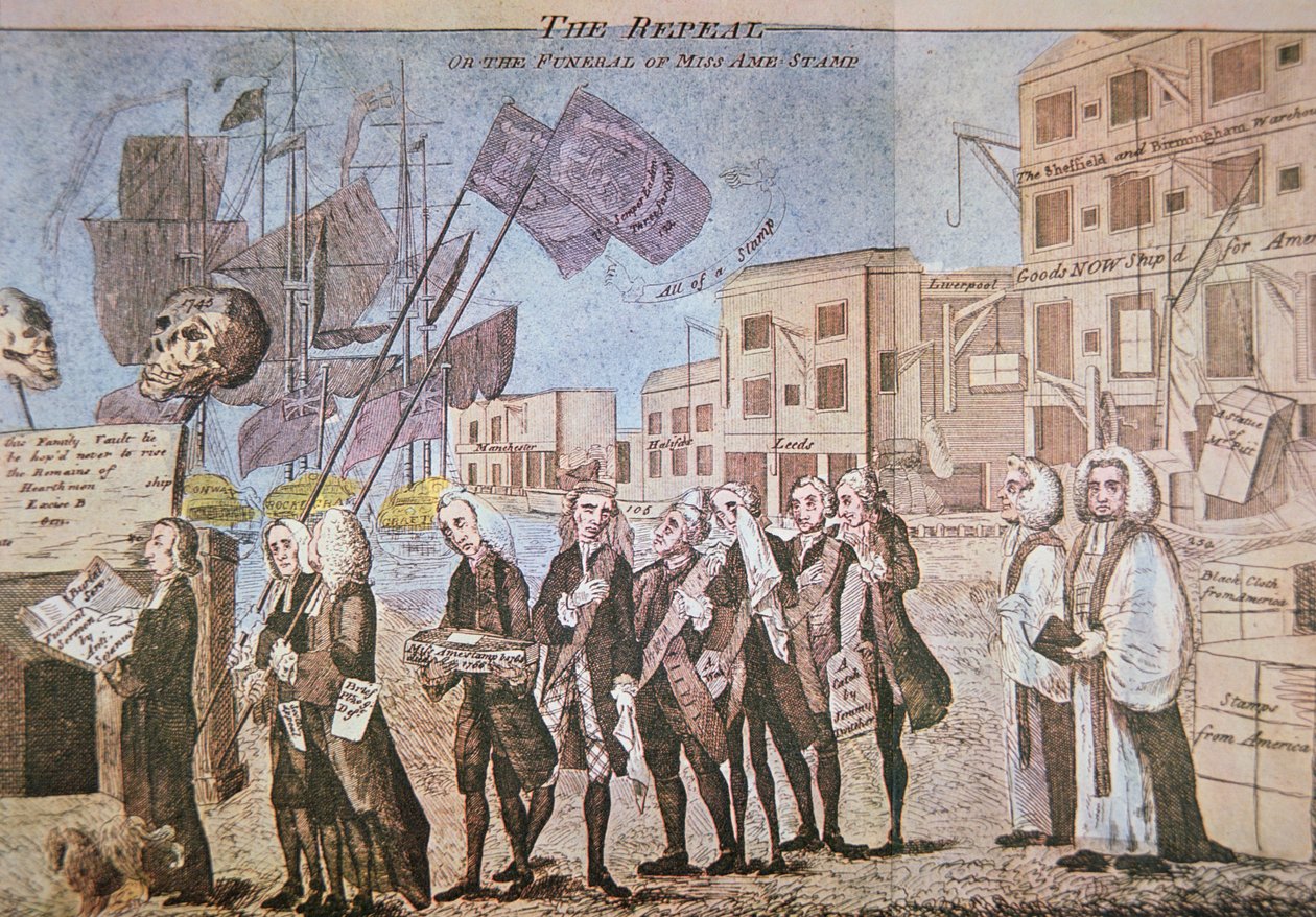 The Repeal, or the Funeral Procession of Miss Ame-Stamp
