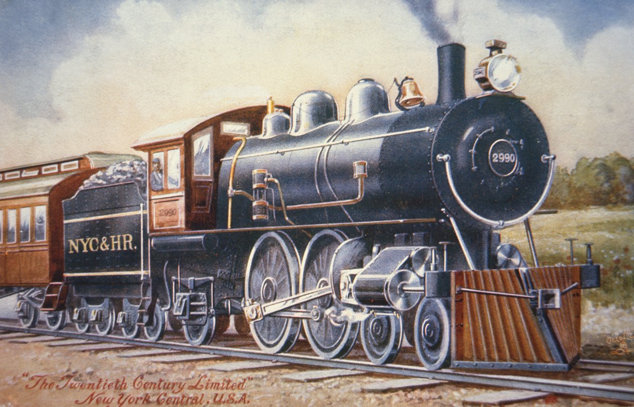 The Twentieth Century Limited ، حوالي عام 1920 (لون ليثو) بواسطة المدرسة الأمريكية
