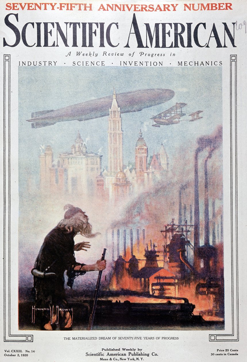 تحقق الحلم 75 عامًا من التقدم - في "Scientific American" في 02/10/1920 بواسطة المدرسة الأمريكية