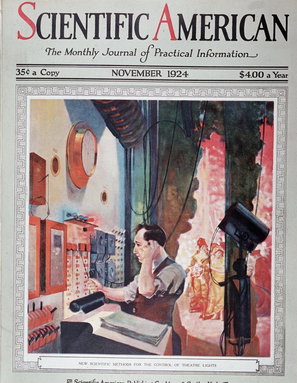 الصورة الكهربائية لأضواء المسرح - في "Scientific American" ، نوفمبر 1924 الخامس بواسطة المدرسة الأمريكية