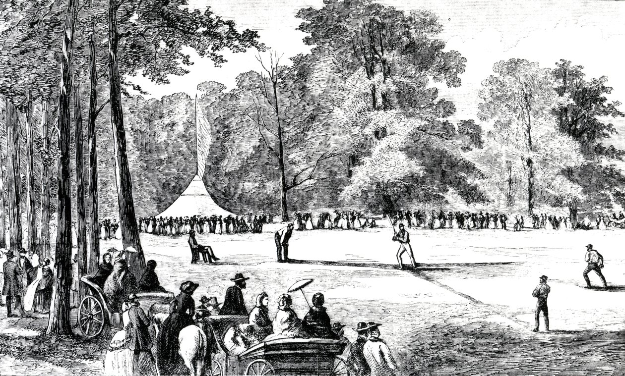 المؤتمر الأول لنوادي البيسبول ، نيويورك ، 1857 بواسطة المدرسة الأمريكية